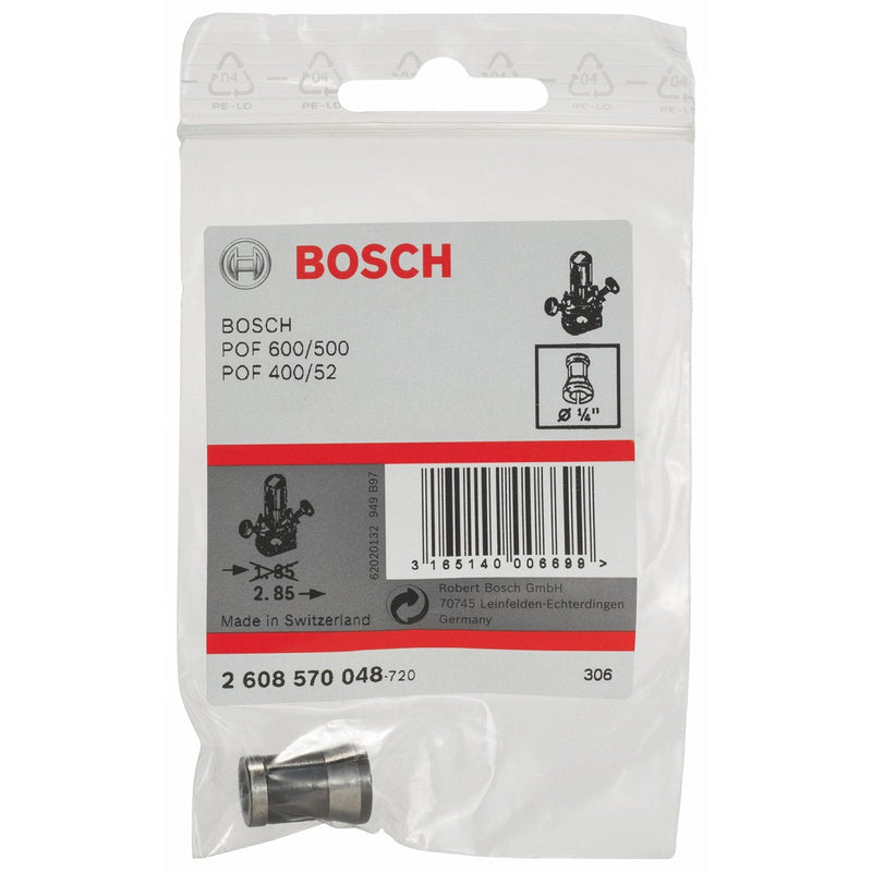  [AUSTRALIA] - Bosch Accessories Bosch Professional Accessories 2608570048 Collet without clamping nut 0.6 cm (0.25 inch)