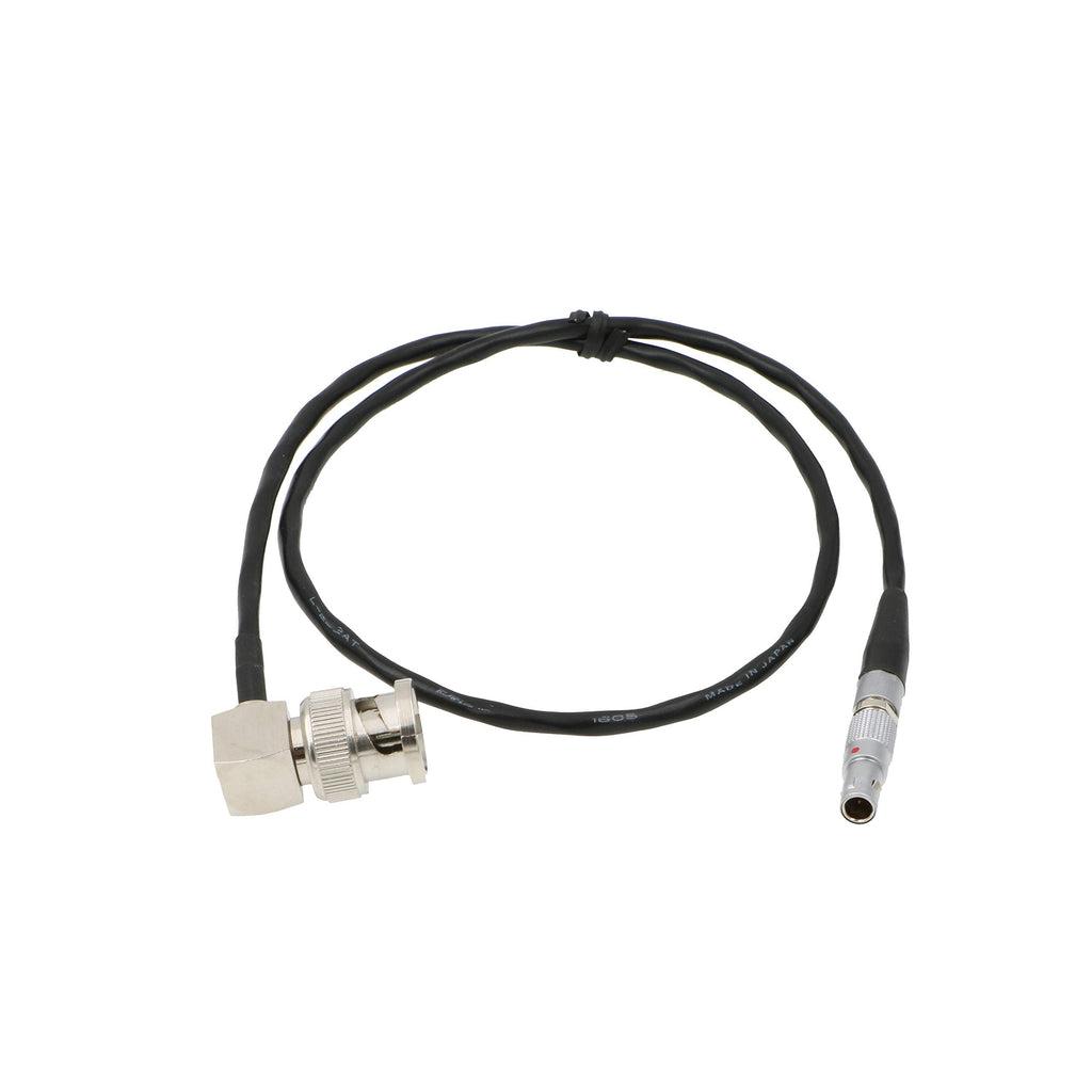  [AUSTRALIA] - Uonecn TIME Code Cable for Zoom F8 4 Pin Male to Right Angle BNC for Red Epic Scarlet.