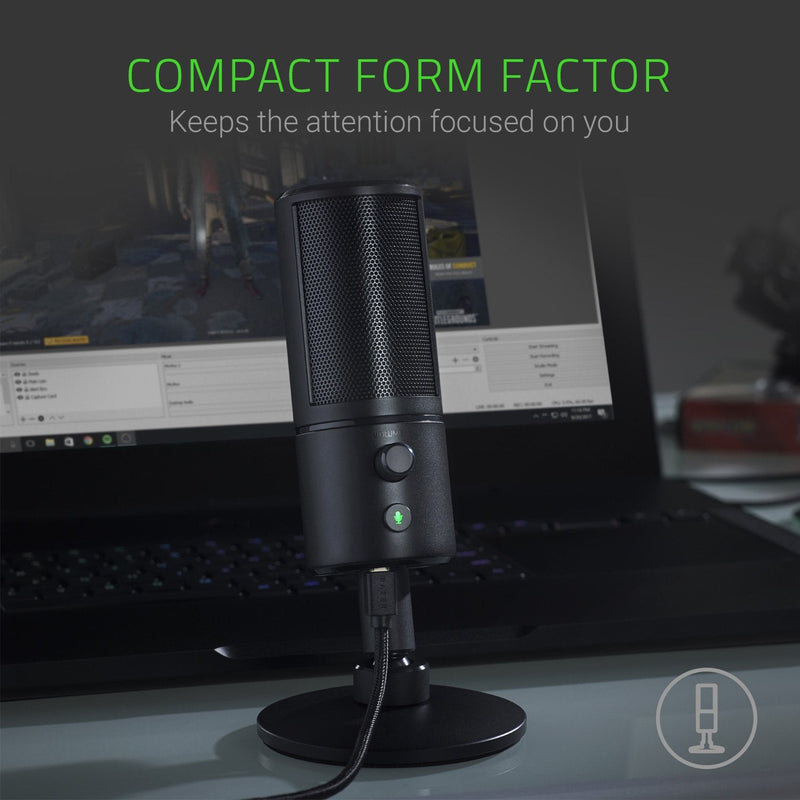  [AUSTRALIA] - Razer Seiren X USB Streaming Microphone: Professional Grade - Built-in Shock Mount - Supercardiod Pick-Up Pattern - Anodized Aluminum - Classic Black