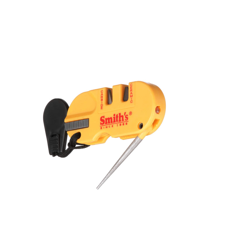 Smith's - S-50364 50364 Pocket Pal X2 Sharpener & Outdoors Tool Yellow - LeoForward Australia