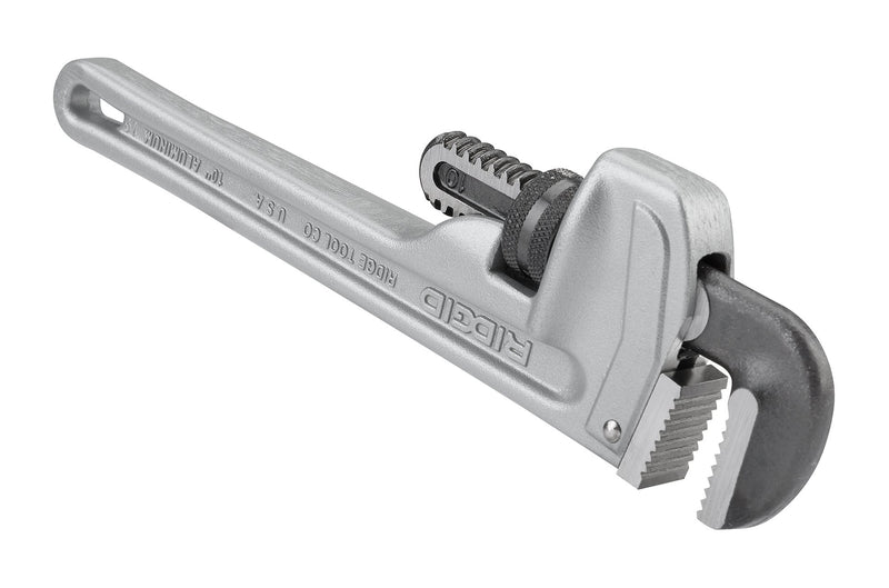  [AUSTRALIA] - RIDGID 31090 Model 810 Aluminum Straight Pipe Wrench, 10-inch Plumbing Wrench Small