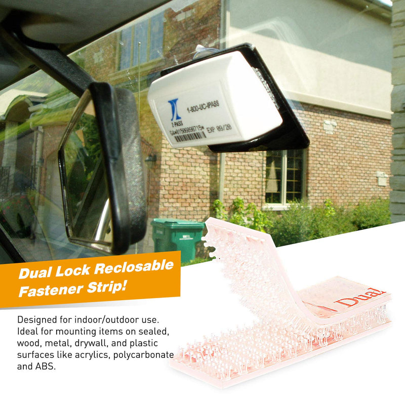  [AUSTRALIA] - GOOACC EZ Pass Mounting Kit - 2 Sets of Peel-and-Stick Strips-EZ Pass/I-Pass/SunPass Adhesive Strips with Alcohol Prep Pad