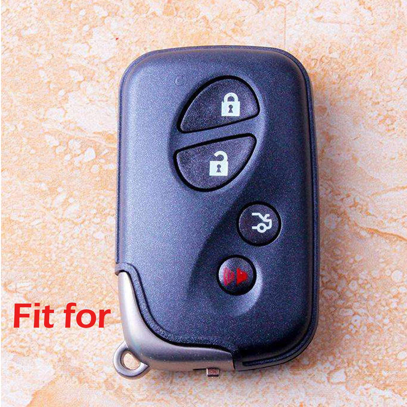 2Pcs WERFDSR Sillicone key fob Skin key Cover Keyless Entry Remote Case Protector Shell for Lexus GS430 GS300 IS350 IS250 LS460 GS450h GS350 ES350 LS600h LX570 RX450h RX350 HS250h red black - LeoForward Australia