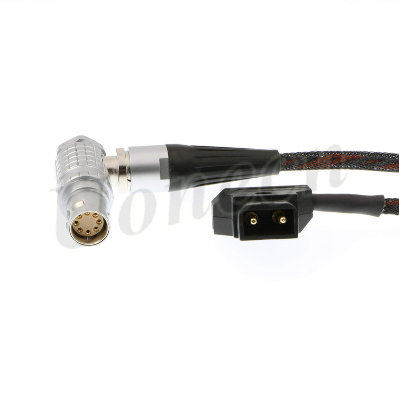  [AUSTRALIA] - Uonecn Right Angle 8 Pin Female to D-tap Flexible Power Cable for Arri Alexa Mini Camera