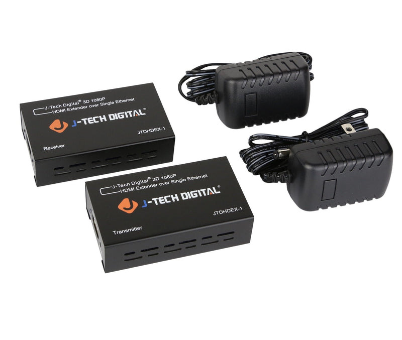  [AUSTRALIA] - J-Tech Digital HDMI Extender By Single Cat 5E/6 Full Hd 1080P With Deep Color, EDID Copy, Dolby Digital/DTS