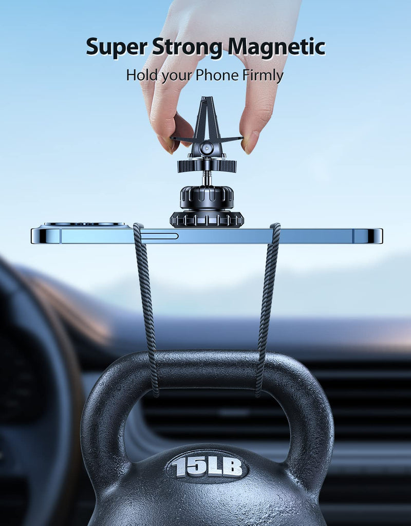  [AUSTRALIA] - VICSEED 𝟮𝟬𝟮𝟯 𝙐𝙥𝙜𝙧𝙖𝙙𝙚𝙙 Magnetic Phone Holder for Car [6 Strong N55 Magnets] Magnetic Car Mount [1S Put &Take] Car Vent Phone Mount for Car Hands-Free Holder, Fit with All Smartphones