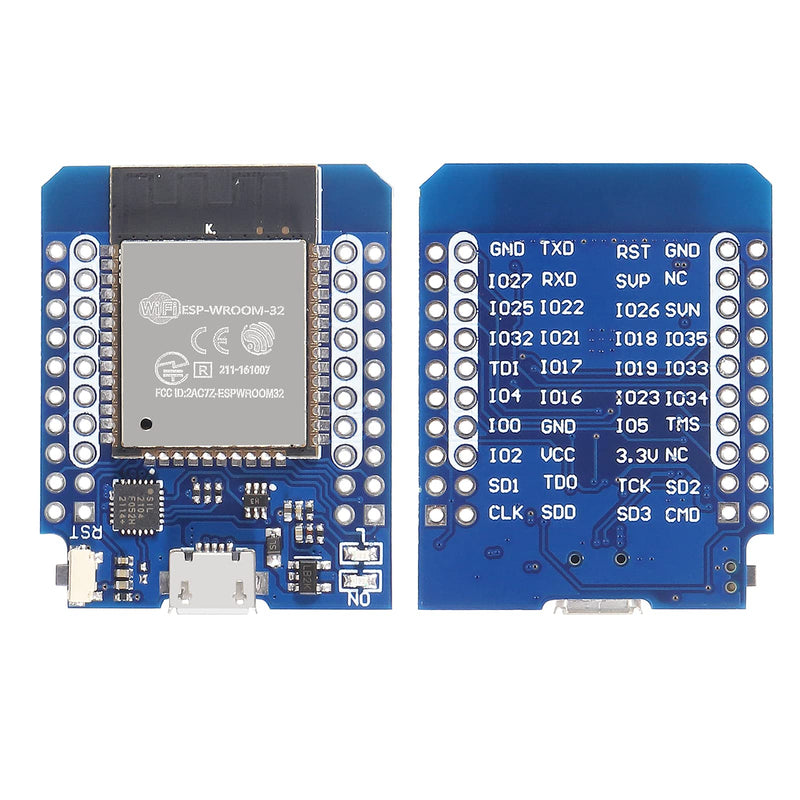  [AUSTRALIA] - ACEIRMC D1 Mini NodeMCU ESP32 ESP-WROOM-32 WLAN WiFi Bluetooth IoT Development Board 5V Compatible for Arduino (3pcs) 3pcs