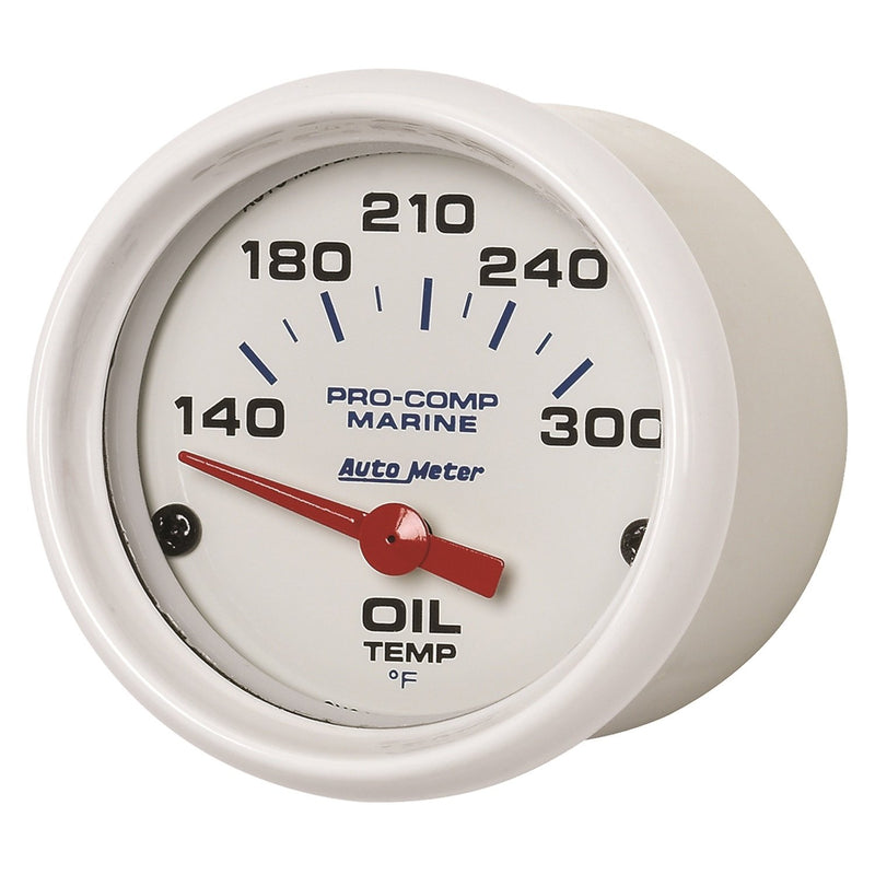  [AUSTRALIA] - AutoMeter Auto Meter 200764 Gauge, Oil Temp, 2 1/16", 140-300ºf, Electric, Marine White