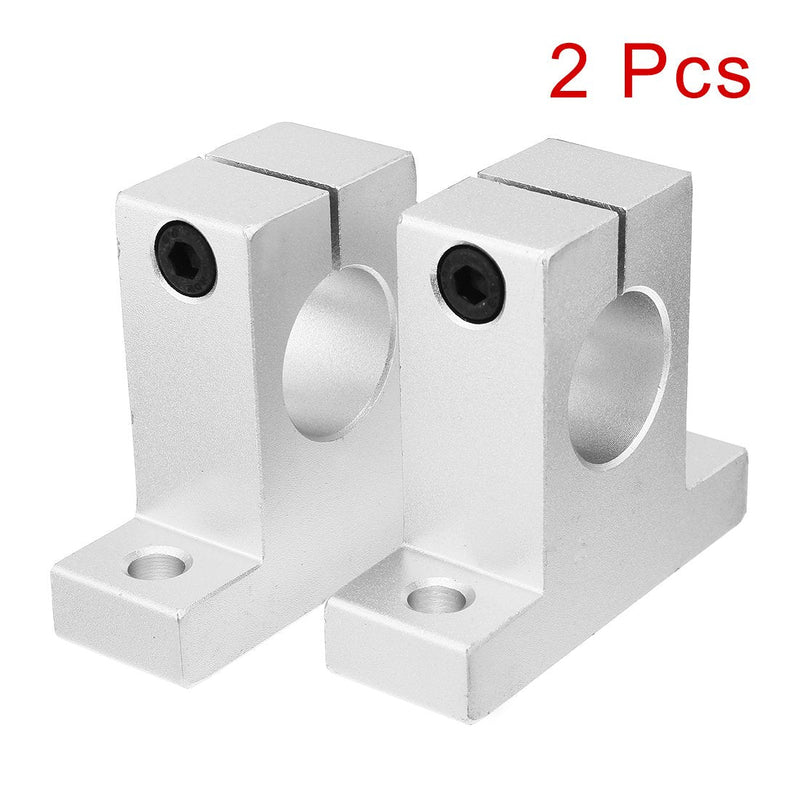  [AUSTRALIA] - uxcell 2pcs SK25 Aluminum Linear Motion Rail Clamping Guide Support for 25mm Dia Shaft