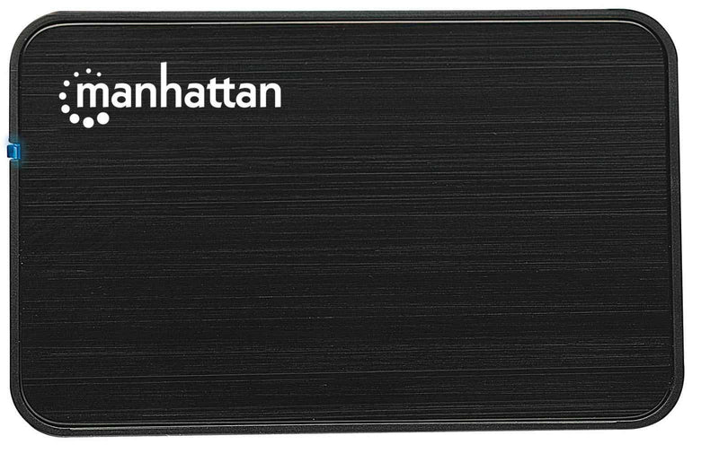 Manhattan USB 2.0 2.5-Inch SATA Hard Drive Enclosure, Black (130042) - LeoForward Australia