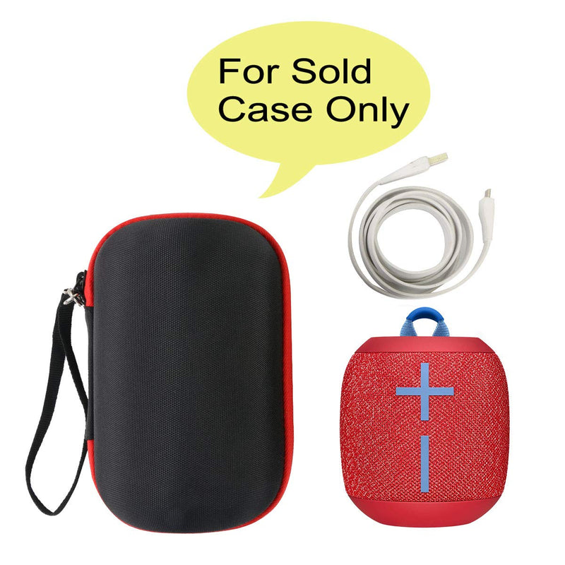  [AUSTRALIA] - co2CREA Hard Travel Case Replacement for Ultimate Ears UE Wonderboom 3 Wonderboom 2 Portable Waterproof Bluetooth Speaker (Black Case + Inside Radical Red) Black Case + Inside Radical Red for UE Wonderboom 1/2