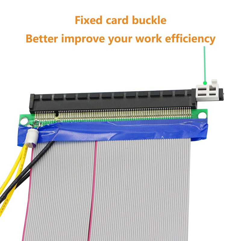  [AUSTRALIA] - SinLoon PCI-E Powered Extension Cable, PCIe 16x to 16x Powered Flexible Riser Extender Cable, with Molex Power GPU Riser Extender Cable, for Ethereum Mining ETH 20CM (1616P)