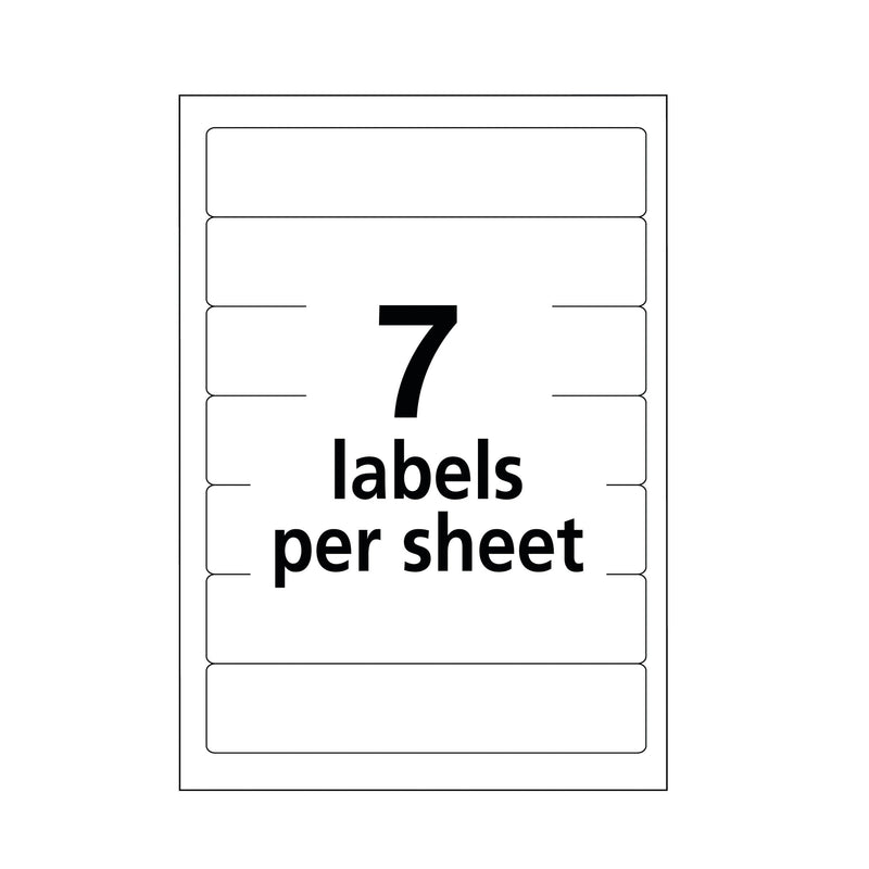 Avery File Folder Labels, Laser and Inkjet Printers, 1/3 Cut, White, Pack of 252 (05202) 1 Pack - LeoForward Australia