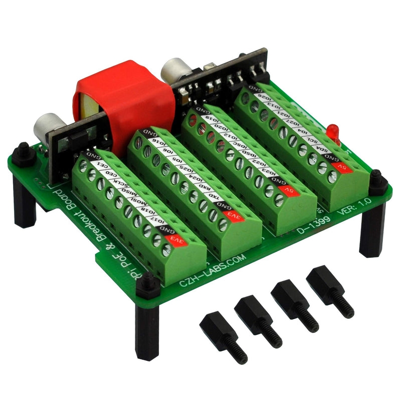  [AUSTRALIA] - RPi PoE & Terminal Block GPIO Breakout Board Module for Raspberry Pi