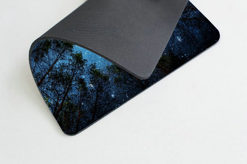 Beautiful Night Sky Mouse Pad by Smooffly, The Milky Way and The Trees Mouse Pad,Sublime Forest Nature View Rectangle Non-Slip Rubber Mousepad Gaming Mouse Pad - LeoForward Australia