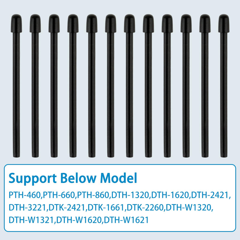  [AUSTRALIA] - Standard Pen Nibs for WACOM,12pcs Black Replacement Refill Pen Tips for Wacom Intuos Pro,Wacom IMobileStudio Pro,Wacom Cintiq Pro,Wacom Citiq16(with Removal Ring)