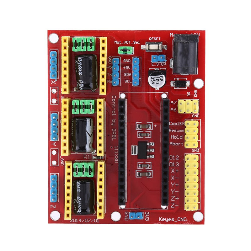  [AUSTRALIA] - 3D Printer Engraving Expansion Board Kit Controller CNC Shield V4+Nano 3.0 Board+A4988 Driver with USB Cable for Arduino