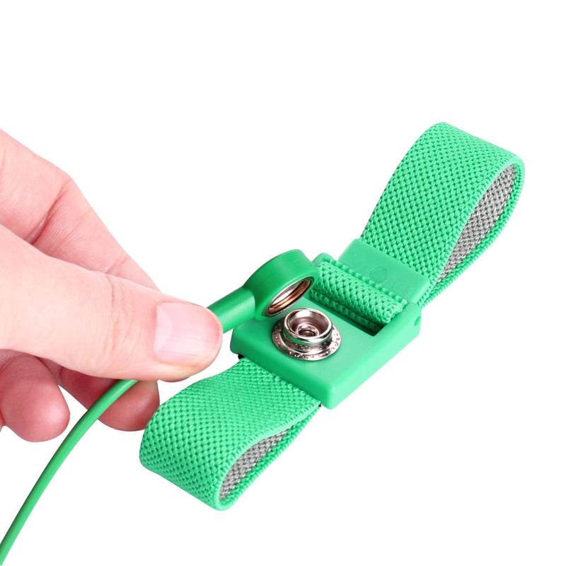 ARCTIC EAGLE Anti Static Wrist Strap, Strap Anti Shock Wristband Bracelet with Grounding Wire, Alligator Clip, Extendable Long Cord - LeoForward Australia
