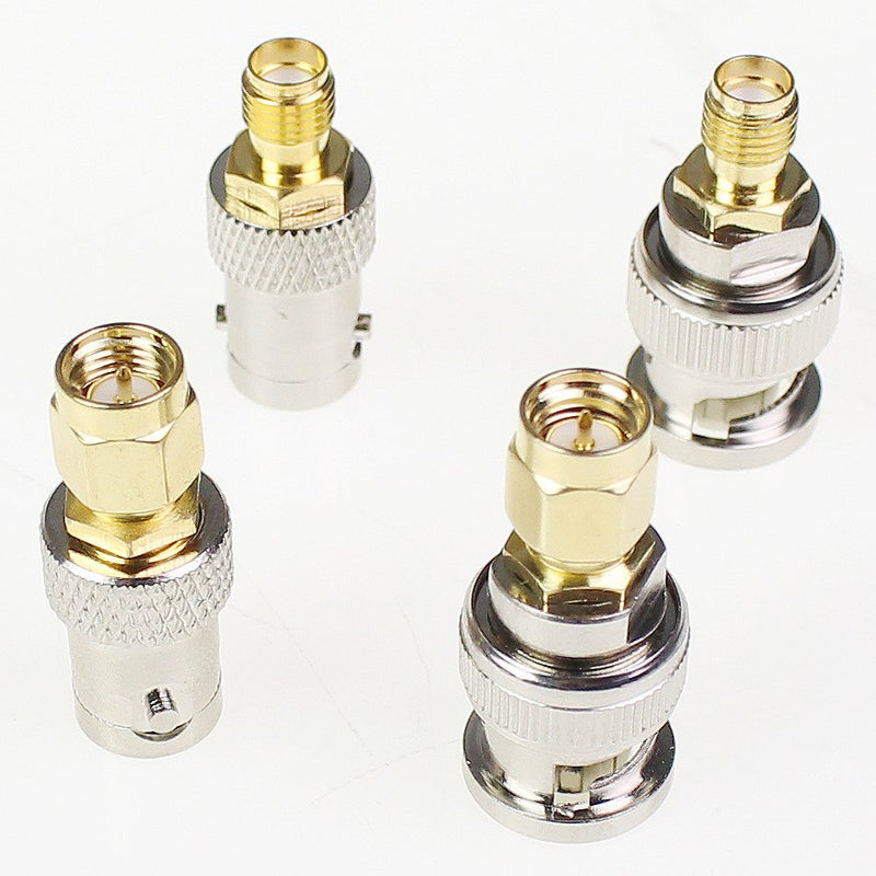 SMA to BNC Kits Adapter Male Female 2 Set 8pcs RF Coax Coaxial Connector - LeoForward Australia