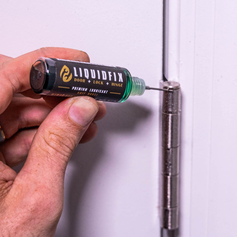  [AUSTRALIA] - LIQUIDFIX LiquidFix Door, Lock, and Hinge Lubricant | 4 oz Dropper + 0.5 Needle Combo Pack Door & Sliding Long-Lasting Squeaky Oil for Hinges Glass Doors