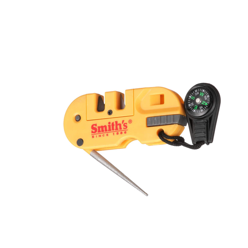 Smith's - S-50364 50364 Pocket Pal X2 Sharpener & Outdoors Tool Yellow - LeoForward Australia