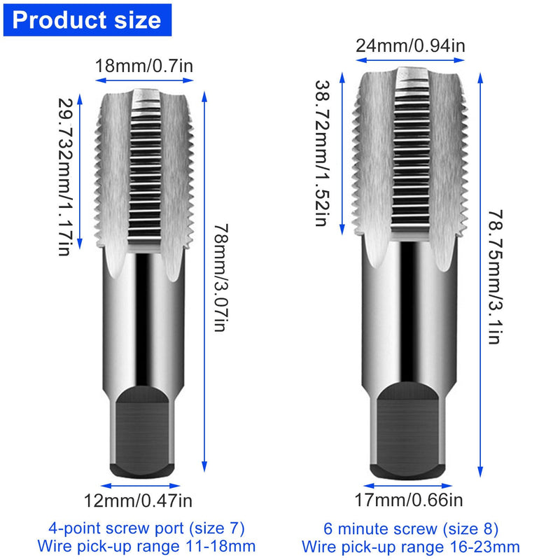  [AUSTRALIA] - 2 piece pipe tap set, tap 1/2 inch, 3/4 inch internal thread, incision tap, repair of pipe thread connections, for car repair and industry