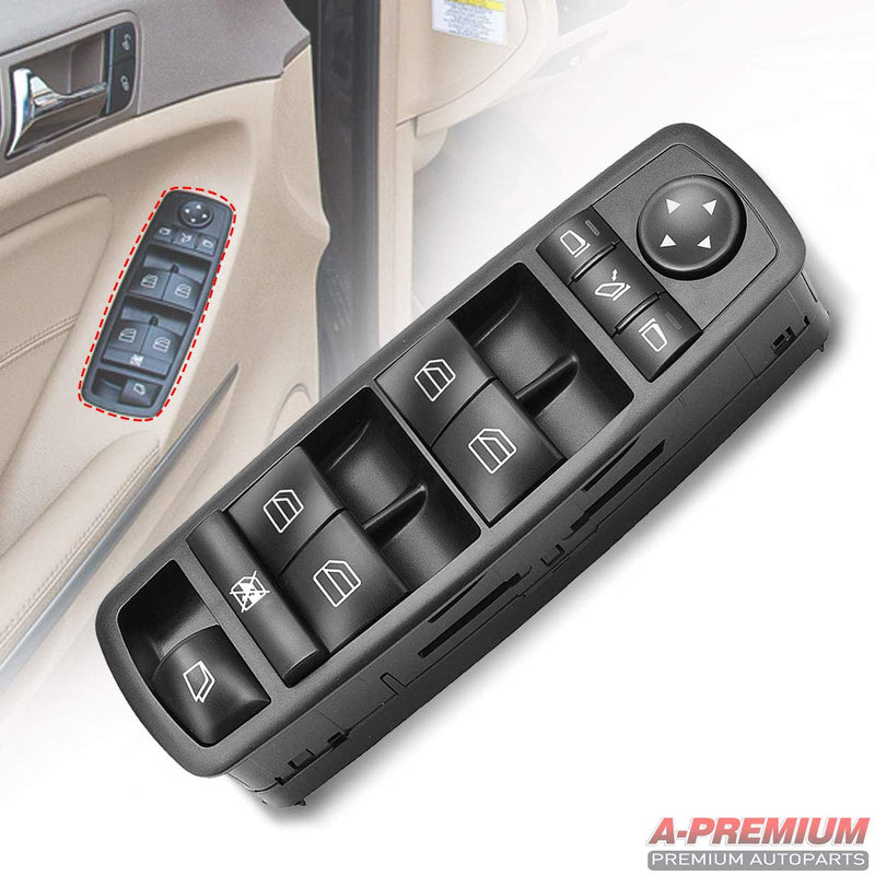 A-Premium Power Master Window Switch Replacement for Mercedes-Benz W164 W251 GL320 GL350 GL450 GL550 R320 R350 R500 Front Left Driver Side - LeoForward Australia