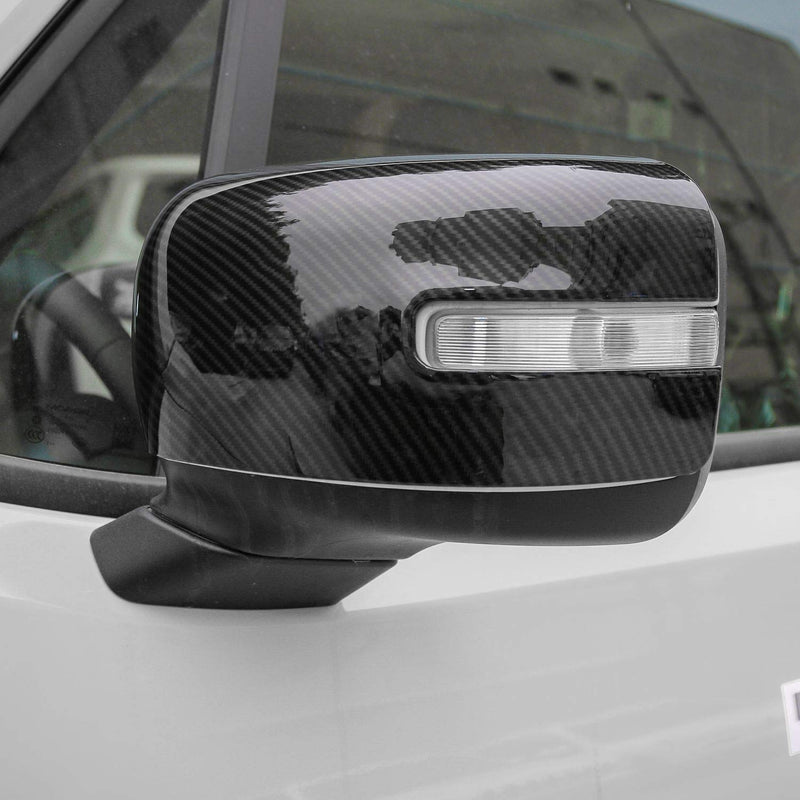 RT-TCZ Exterior Rear-View Mirror Cover Rear-Version Mirror ABS Trim Rear View Cover ABS Rear Version Frame Bezel Decor for Jeep Renegade 2015-2021 Carbon Fiber - LeoForward Australia