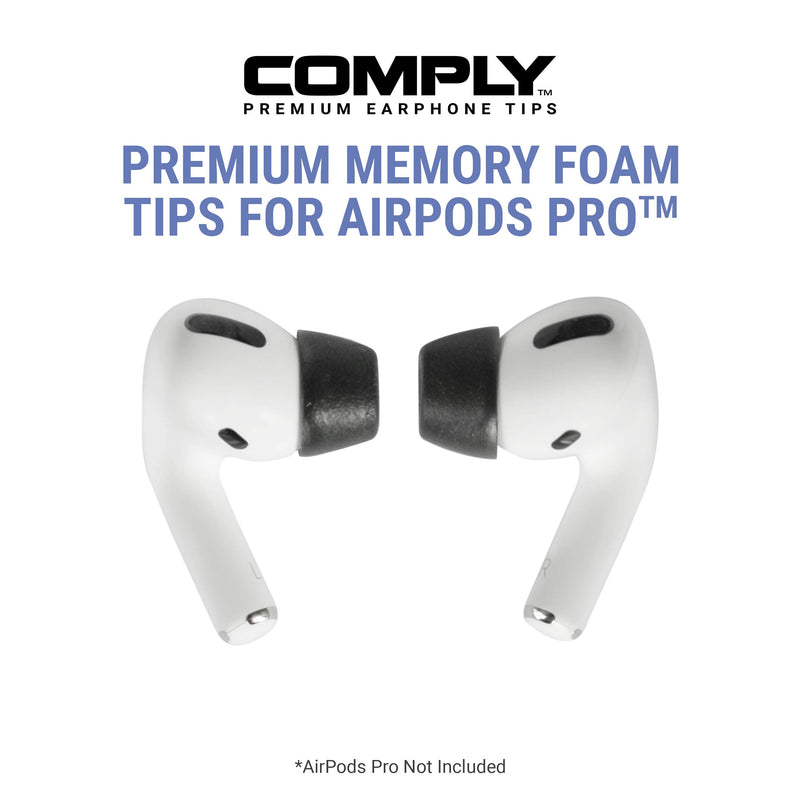  [AUSTRALIA] - COMPLY Foam Apple AirPods Pro 2.0 Earbud Tips for Comfortable, Noise-Canceling Earphones That Click On, and Stay Put (Assorted Sizes S/M/L, 3 Pairs) Assorted Small/Medium/Large