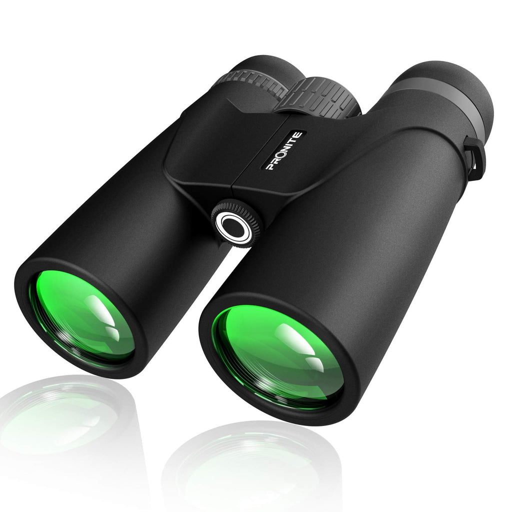  [AUSTRALIA] - 12X42 HD Binoculars for Adults PRONITE Compact Binoculars Telescope with BAK4 Prism FMC Lens for Bird Watching Travelling Hunting Sports Events