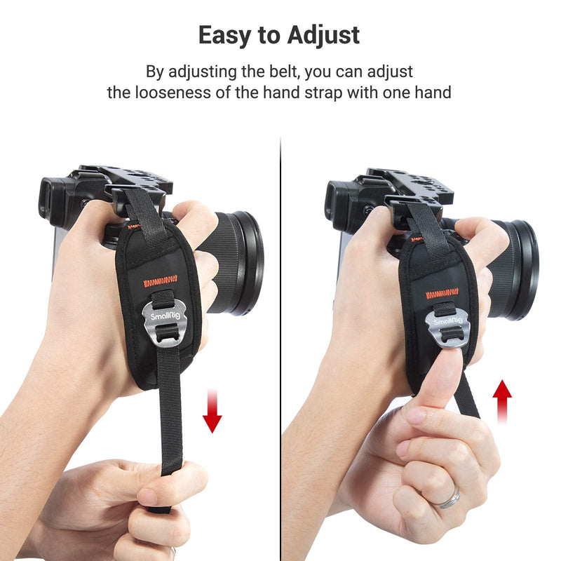  [AUSTRALIA] - SmallRig Camera Cage Wrist Strap, Universal Quick Adjustable Secure Grip Camera Cage Handle Hand Wrist Strap PAC2456