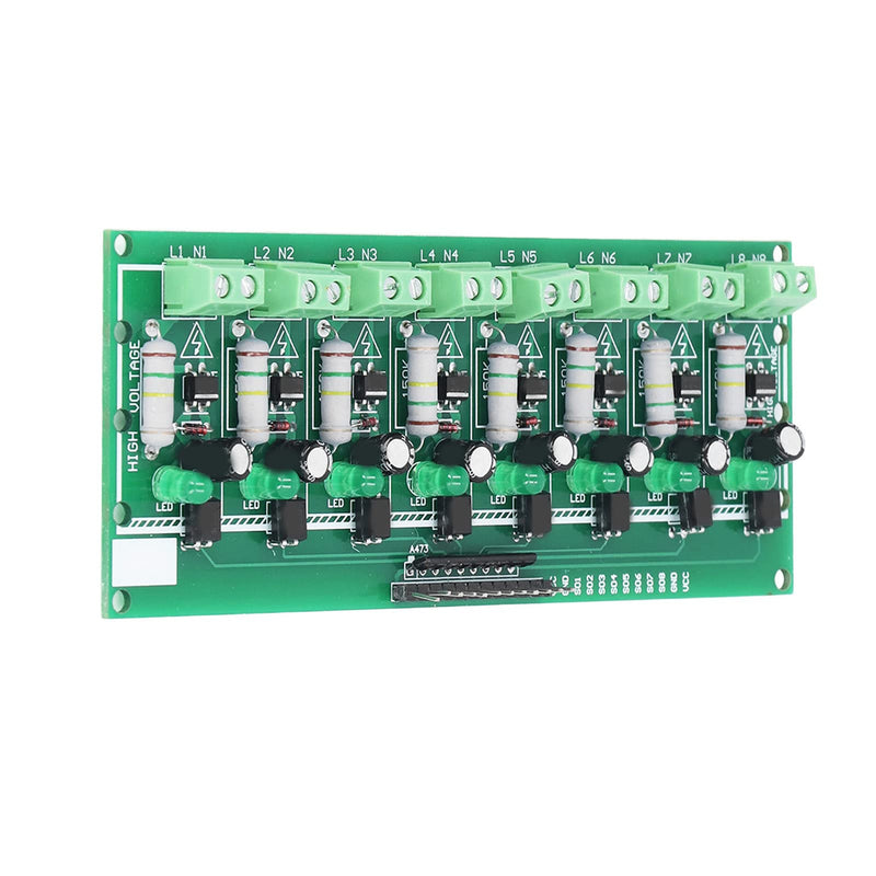  [AUSTRALIA] - Optocoupler Isolation Board 8 Channel PLC Voltage Detection Module 220V AC for DIY