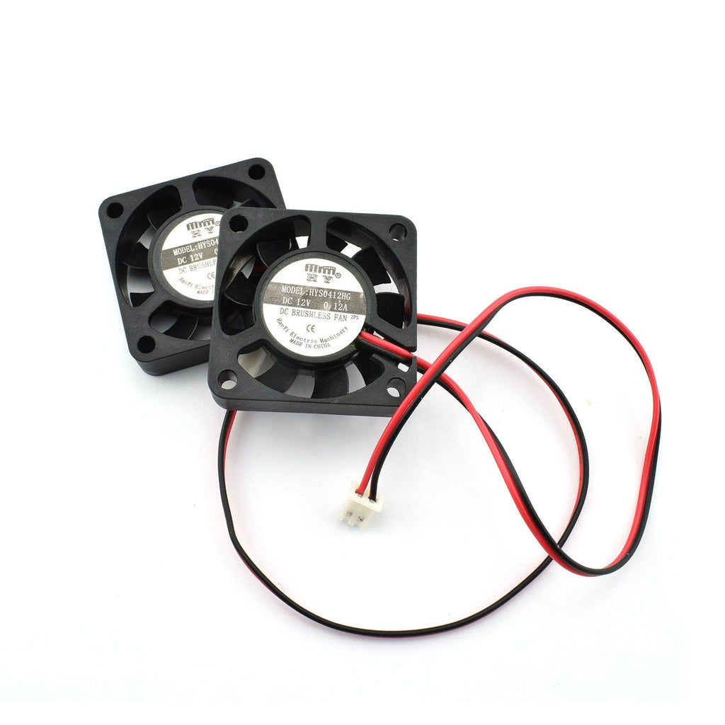  [AUSTRALIA] - ZYAMY 2-Pack DC 12V Mini Cooling Fan 2Pin Brushless Small Exhaust Fan for 3D Printer Makerbot Accessories Computer CPU Cooler 40x40x10mm