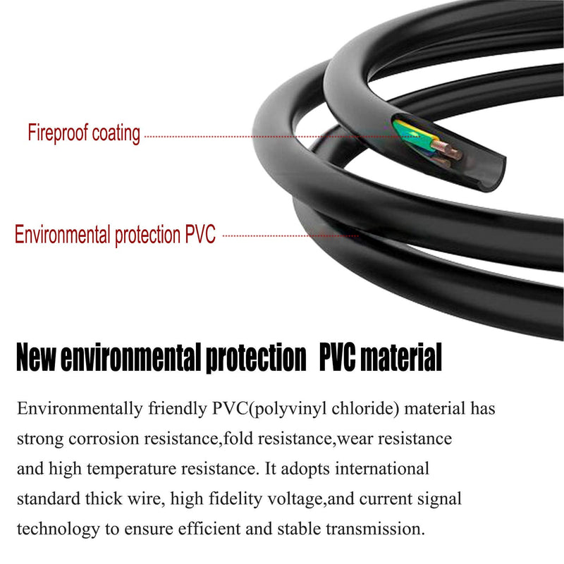  [AUSTRALIA] - 2 Prong AC Power Cord for PS Game Console, LED Light, Speaker, Monitor, HDTV, 4K TV, Printer, Epson Printer, DV Camera, Samsung LED LCD TV Smart Monitor, Sony PS1 PS2 18AWG Replacement Cable