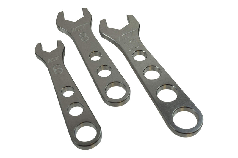  [AUSTRALIA] - 3pc Billet Aluminum Wrench Set 6 8 10 an Fitting Wrenches, 551470