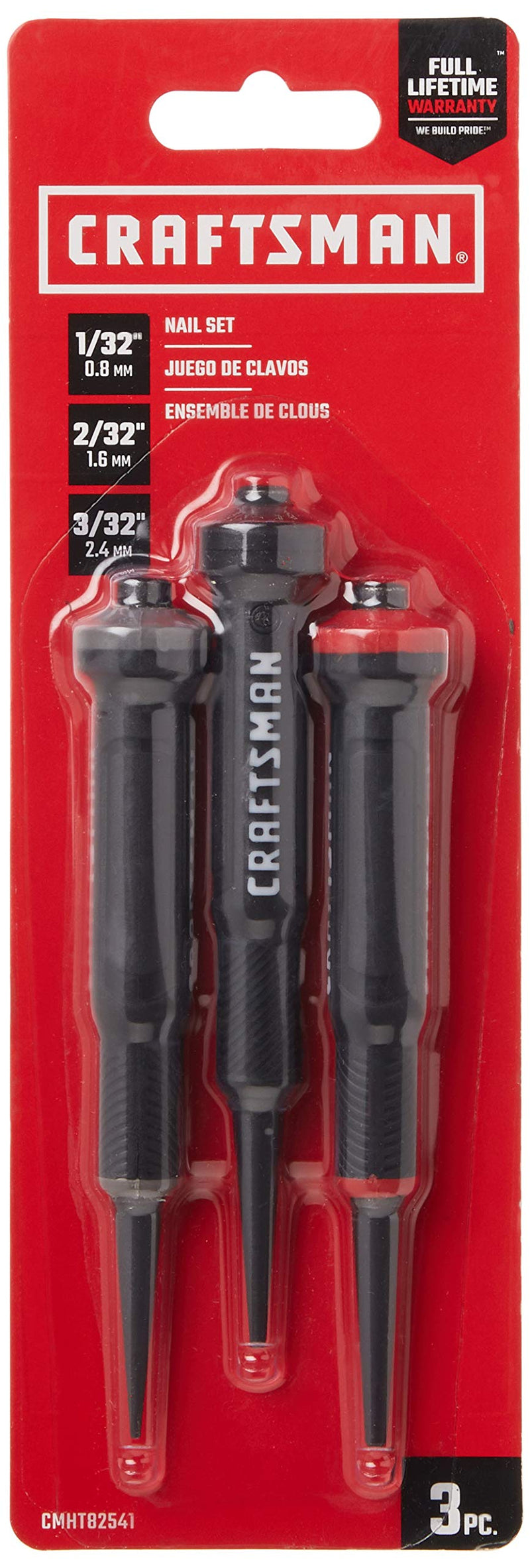  [AUSTRALIA] - CRAFTSMAN Nail Set, 3-Piece Set (CMHT82541)