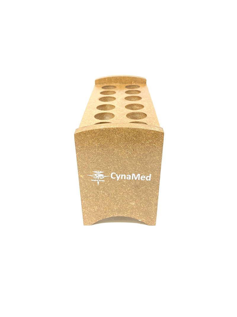 Cynamed Wooden Test Tube and Drying Rack, 7/8" (22mm) Holes with 6 or 12 Slots- Perfect for Laboratory and Scientific Classroom - Excellent Quality (12 Slots) - LeoForward Australia