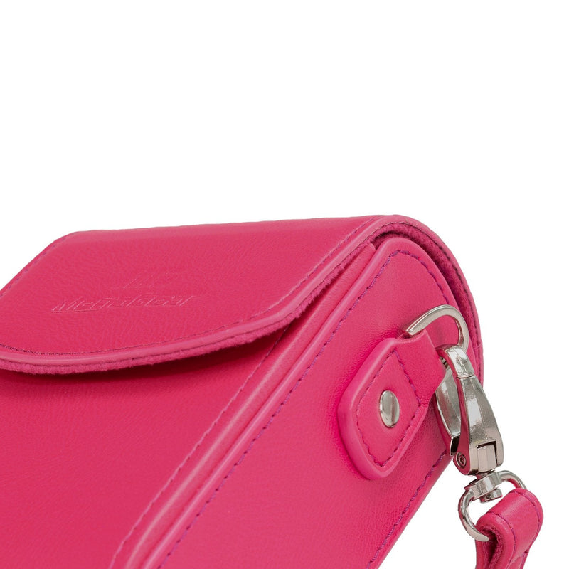  [AUSTRALIA] - MegaGear Leather Camera Case with Strap Compatible with Nikon Coolpix A1000, A900 Hot Pink