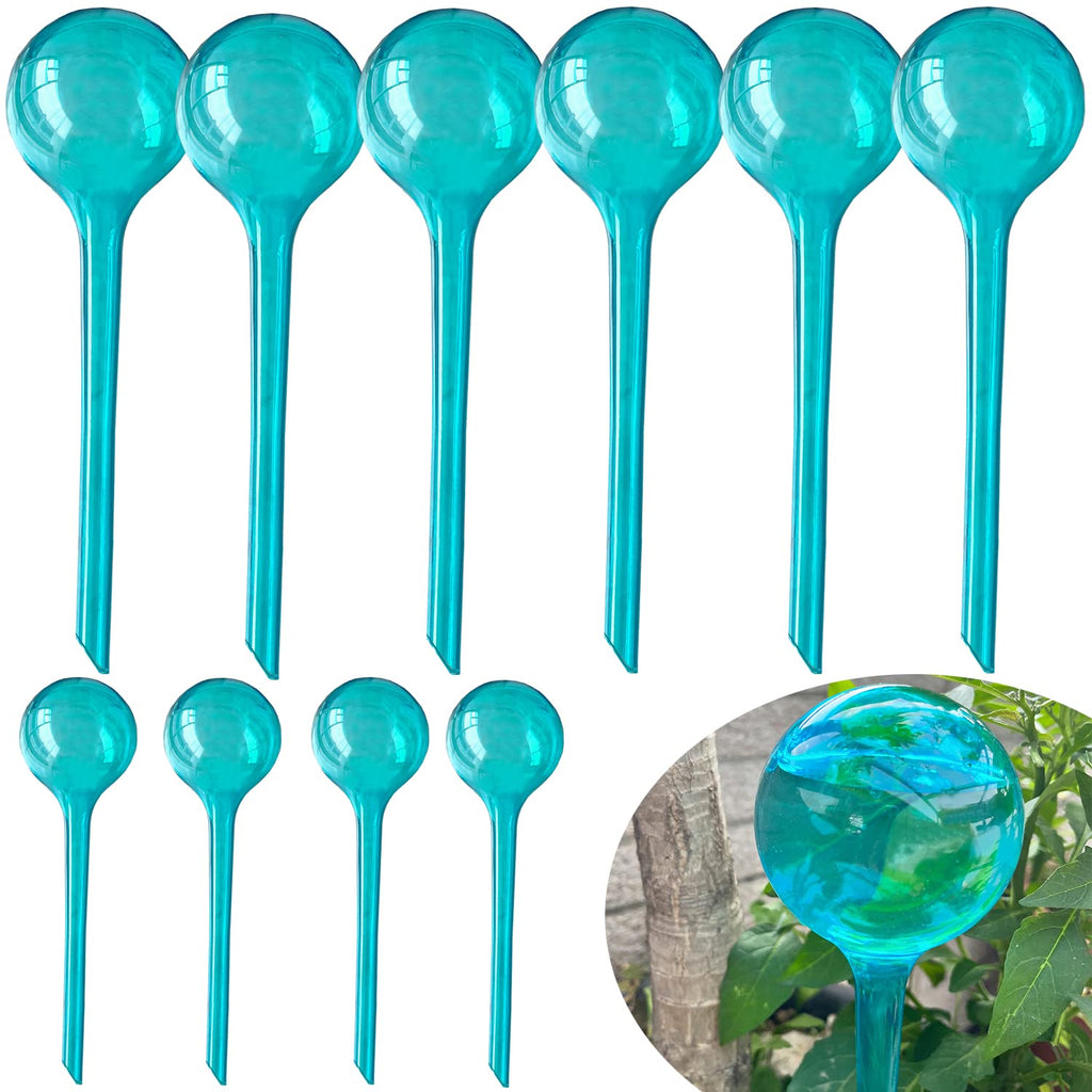  [AUSTRALIA] - TOTYAO Self Watering Planter Insert, 10Pcs Automatic Self Water Bulbs, Plant Water Globe Irrigation Device for Indoor Outdoor A.Lake Blue