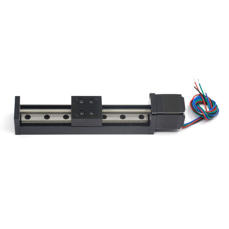  [AUSTRALIA] - Befenybay 100mm Effective Travel Length Mini Linear Rail Guide Lead Screw T6x1 with NEMA11 Stepper Motor for DIY CNC Router Parts X Y Z Linear Stage Actuator