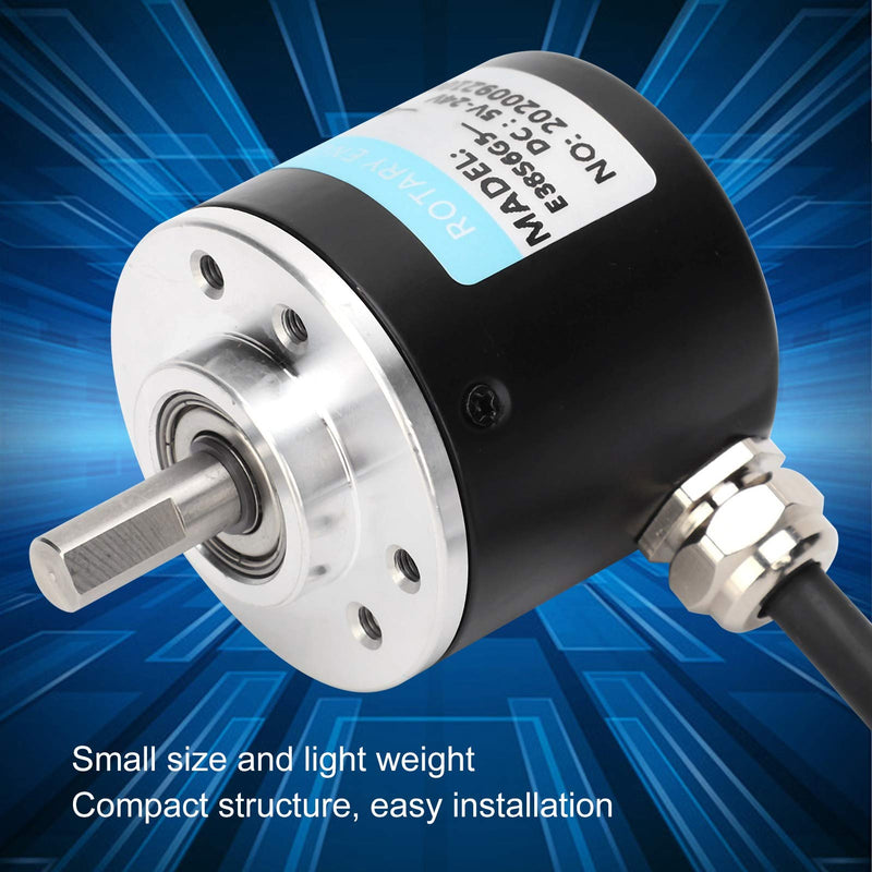  [AUSTRALIA] - ABZ Three-Phase Encoder Photoelectric Encoder DC 5-24V 3000-6000RPM Full Wave Encoder for Auto Engineering(600HZ),Encoder 600HZ