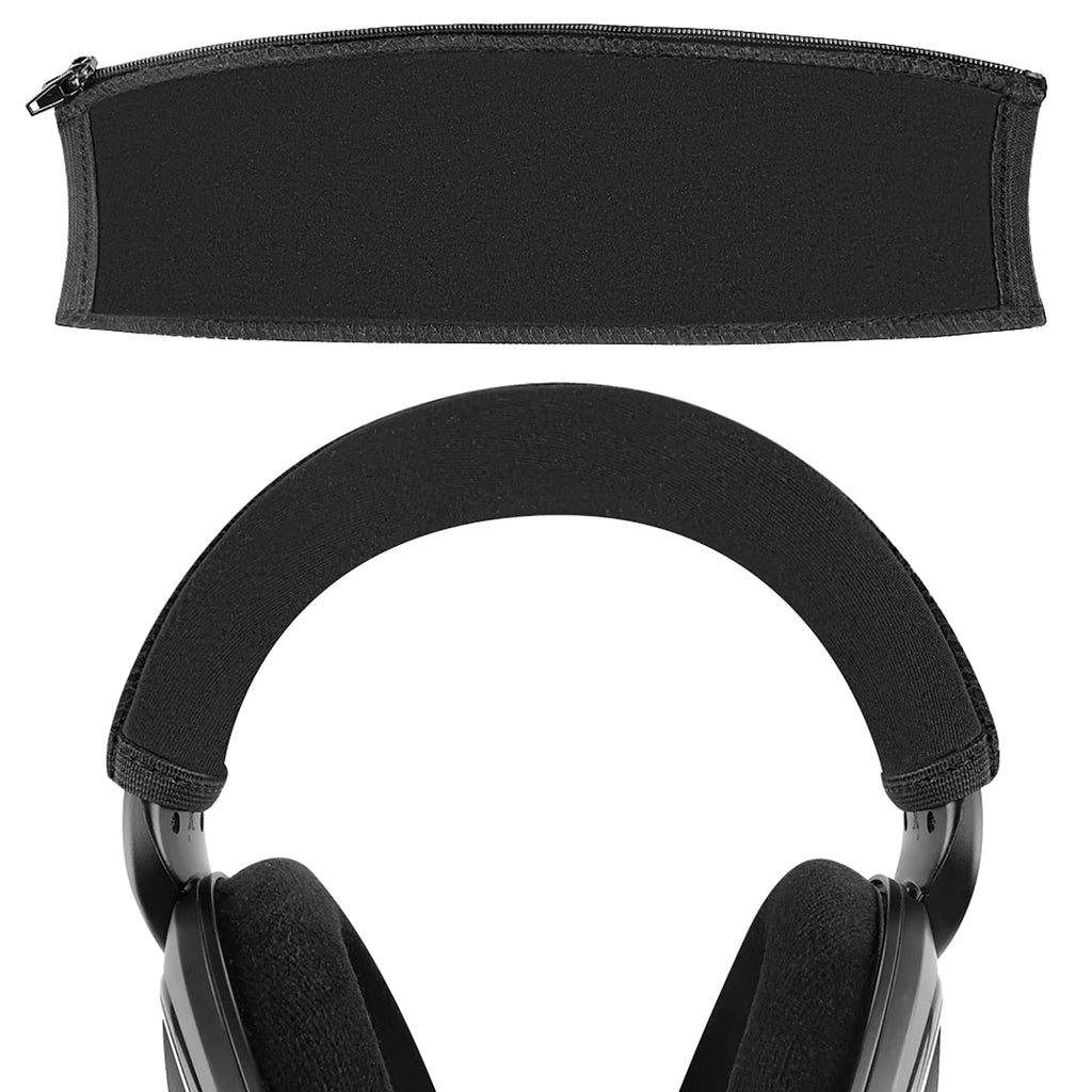  [AUSTRALIA] - Geekria Flex Fabric Headband Cover Compatible with Sennheiser HD598 HD579 HD559 HD558 Headphones, Head Cushion Pad Protector, Replacement Repair Part, Sweat Cover, Easy DIY Installation (Black)