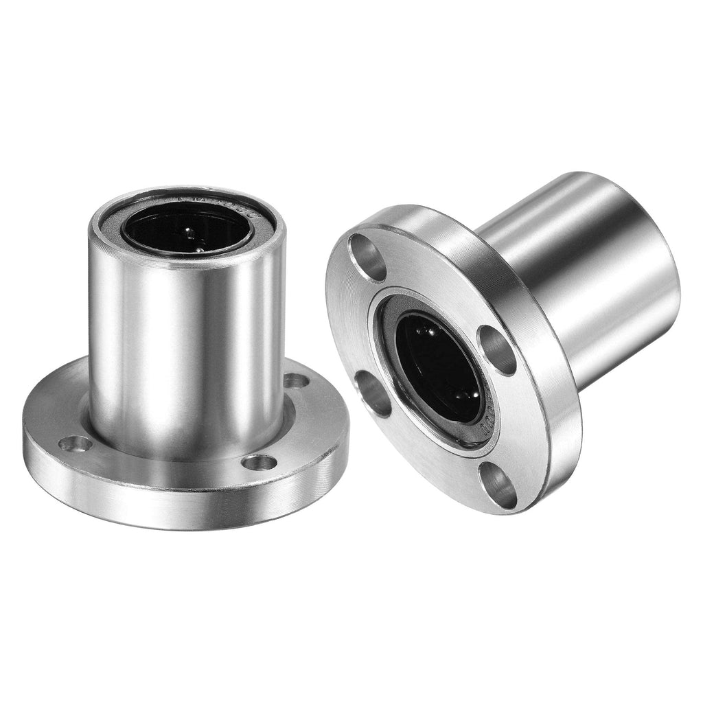  [AUSTRALIA] - uxcell LMF20UU Linear Ball Bearings 20mm Bore 32mm OD 42mm Length Round Flange Nickel Plated for CNC Machine 3D Printer 2pcs