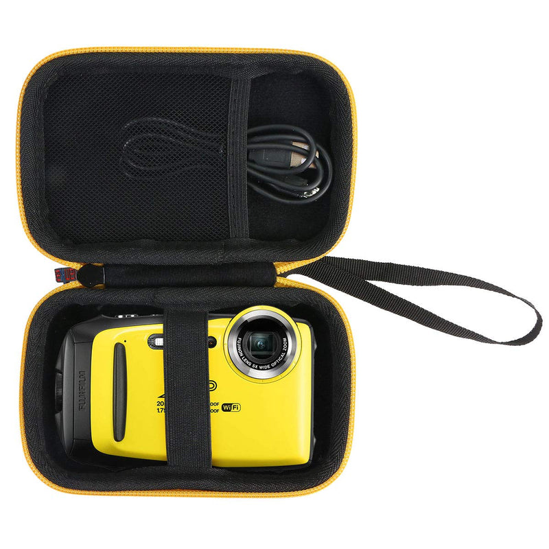  [AUSTRALIA] - Khanka Carrying Case Replacement for Fujifilm FinePix XP140/XP130/XP120/XP90 Waterproof Digital Camera (Yellow) Yellow