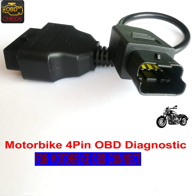 Motorbike OBD 4 Pin Diagnostic Adapter, Multistrada Motorcycle OBDII DDA Can-Bus Connector - LeoForward Australia