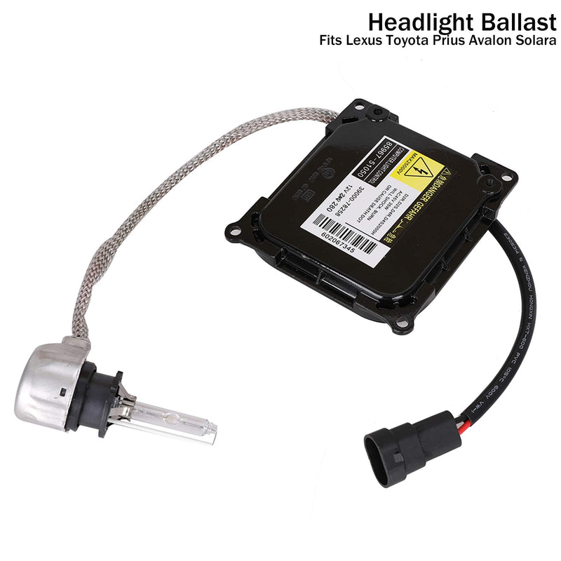 Xenon HID Headlight Ballast Control Unit with Igniter and D4S Bulb Module Replacement for Lexus Toyota Prius Avalon Solara Venza-Replaces OE#KDLT003 DDLT003 85967-52020 - LeoForward Australia