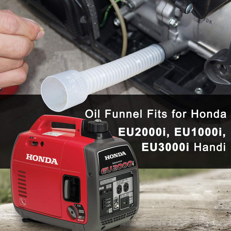  [AUSTRALIA] - Oil Funnel for Honda EU2000i, EU1000i, EU3000i Handi, Not for Honda EU2200i SD2000i, GX160, EU3000is, Oil Changes Funnel Refueling Pipe Plastic