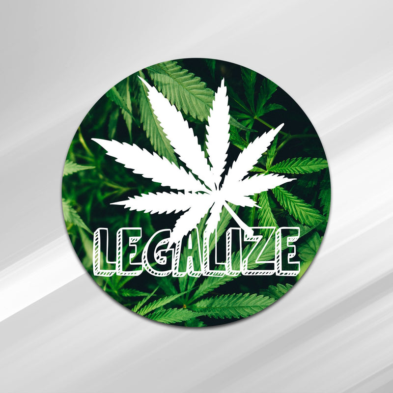 Medical Marijuana Vinyl Decal Legalize It Weed Stickers Medical Cannabis Label Medical Marijuana Labels Pot Leaf Sticker Dab Stickers Cannabis Labels | Premium Quality | 4-Inch By 4-Inch | S006 - LeoForward Australia