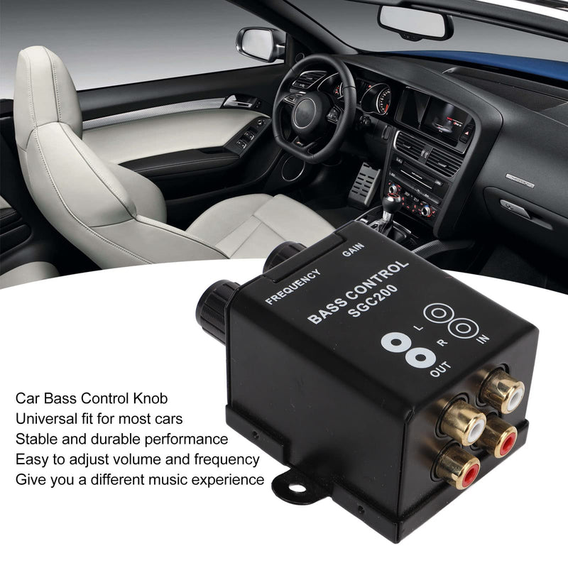  [AUSTRALIA] - Bass Control Adjust Knob, Car Bass Control Knob Controller Car Audio Regulator Amplifier Universal Fit for Most of Car