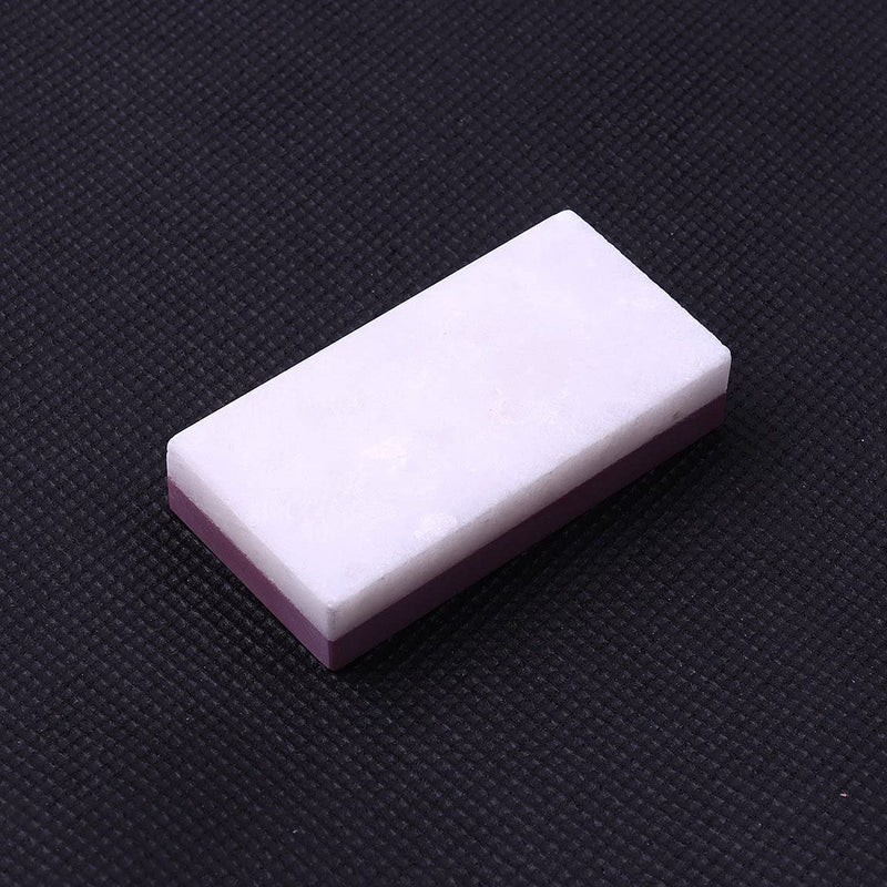  [AUSTRALIA] - CBRIGHT 1PC Dual Sided 3000-4000# & 8000-10000# Combination Pocket-Size Whetstone Sharpening Stone, Fine Grinding and Polishing Ruby stone and Agate Stone (50x 25x10mm)/(about 2x1x0.4inch)